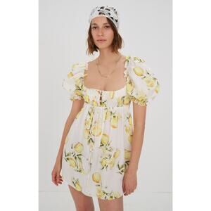 For Love & Lemons Serafina Floral Mini Dress Size Medium NWT Flirty Feminine